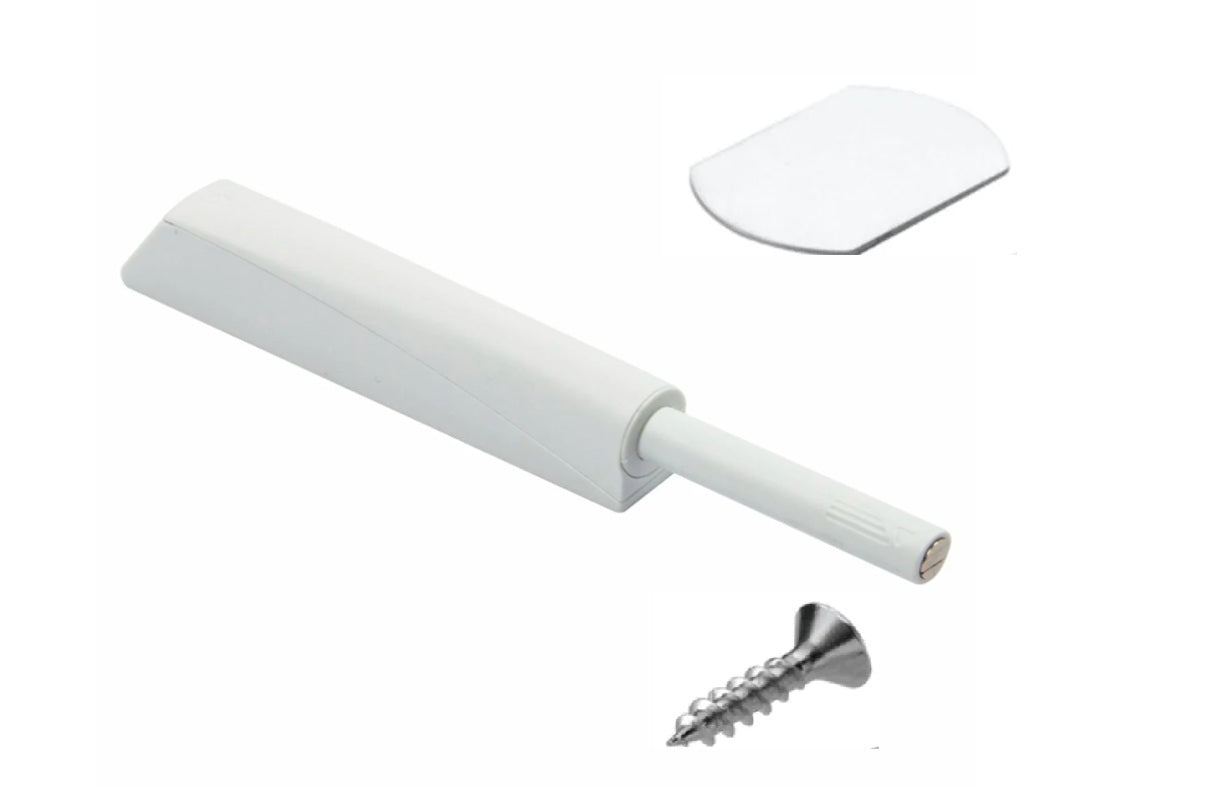 Push Open Piston with Housing White Strong 70mm magnet