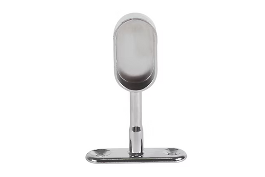 Oval end pillar - Silver
