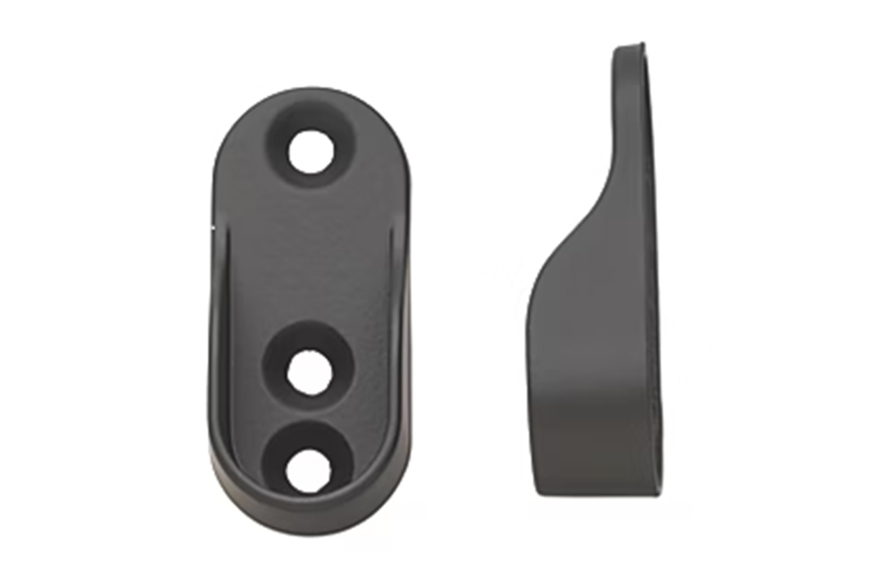 Oval end support Black