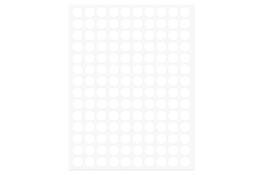 Screw covers sticker White stipple  Texture    600 pcs